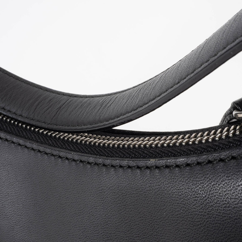 Burberry Shoulder Bag Leather Black Check Women's - Picture 16 of 16